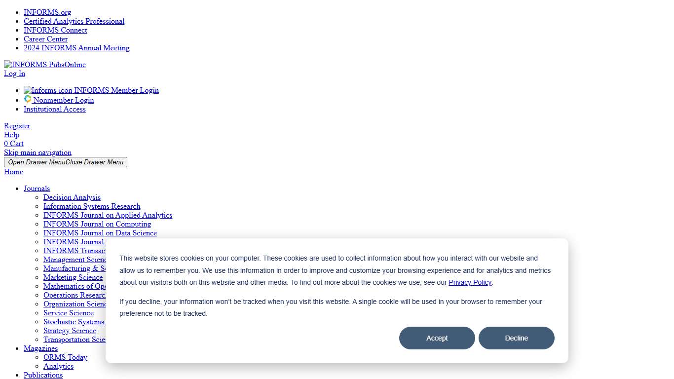 Reducing Buyer Search Costs: Implications for Electronic Marketplaces Management Science