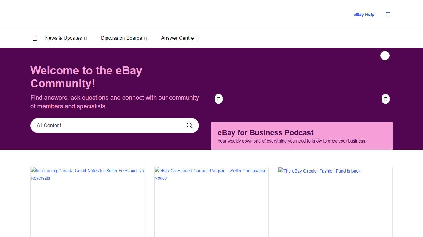 Home - The eBay Canada Community